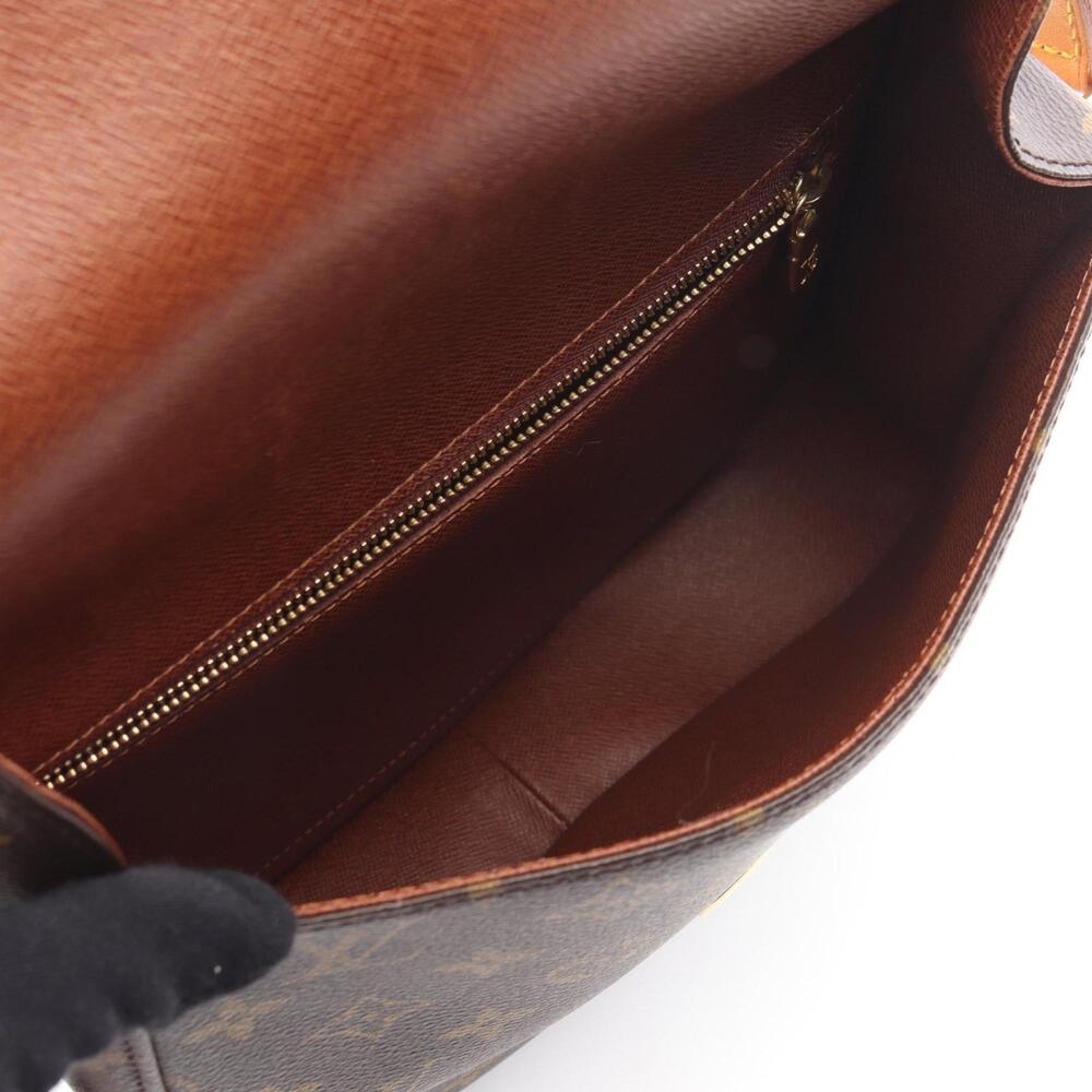 LOUIS VUITTON Authentic Brown Monogram Leather Shoulder Bag - Picture 3 of 10